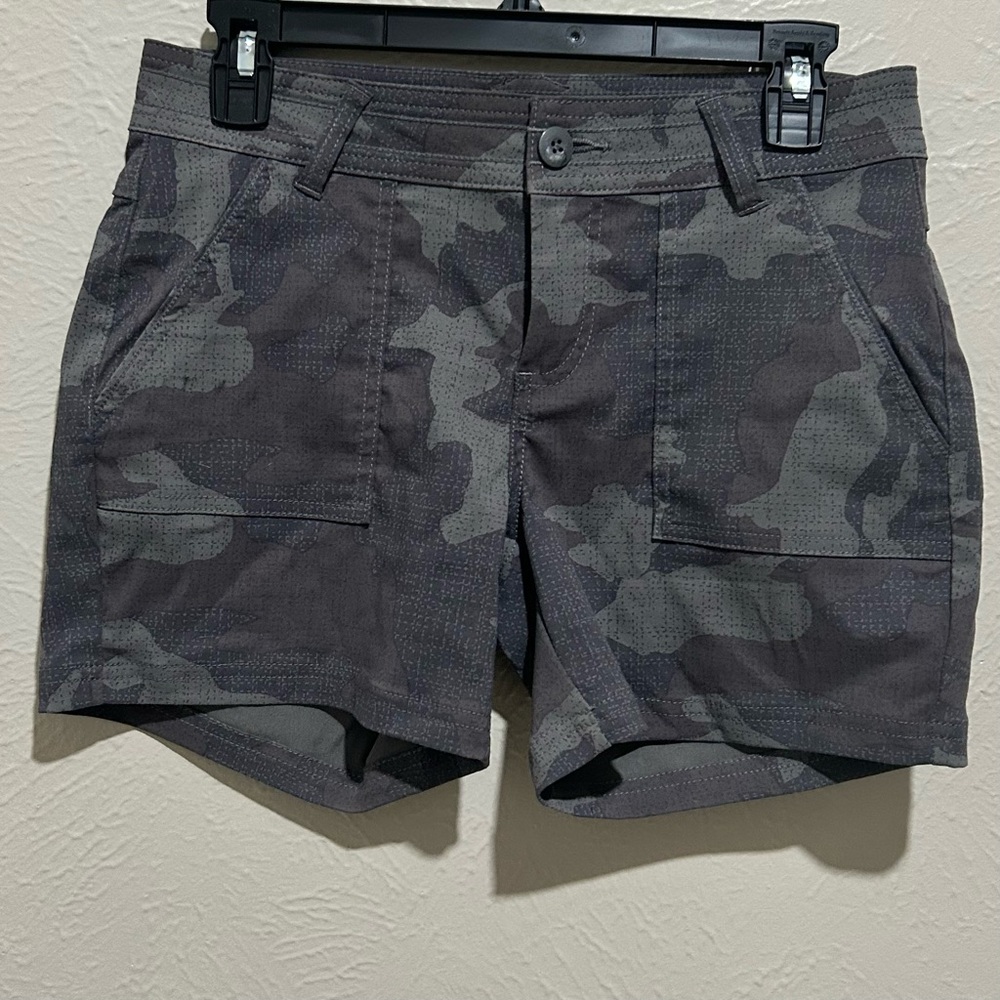Prana Women's Dark Camouflage Cargo Shorts